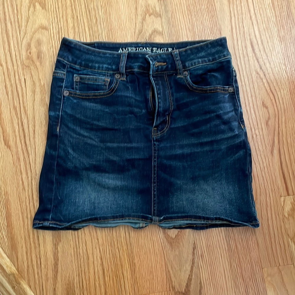 AE Jean skirt
